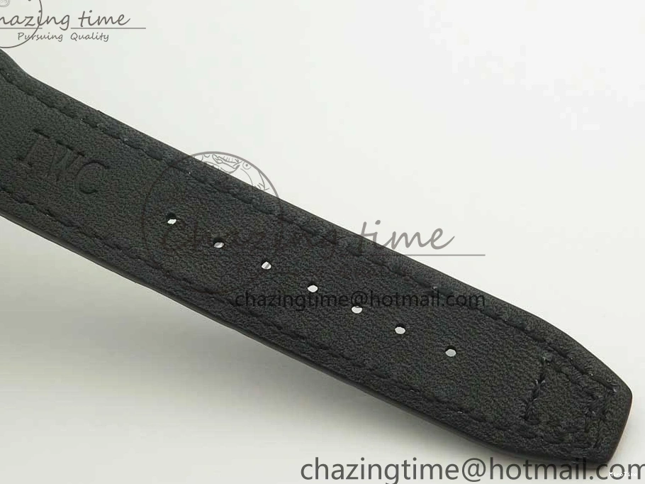 MIROTIME 0126 Pilot Chrono 377725 SS ZF 1:1 Best Edition White Dial on Black Leather Strap A Soft 7183